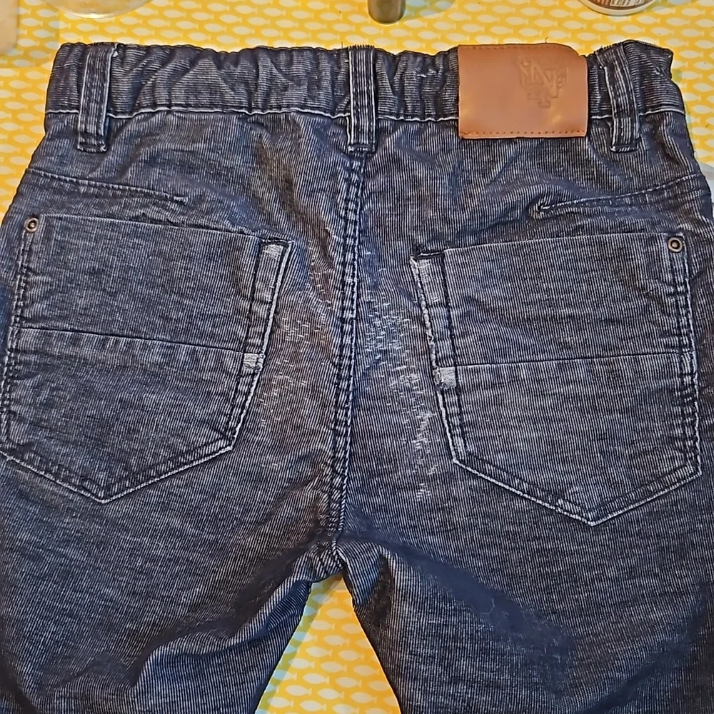 Boys adjustable waist 8-9 yrs dark grey / black fine corduroy trousers see pics - Picture 7 of 12